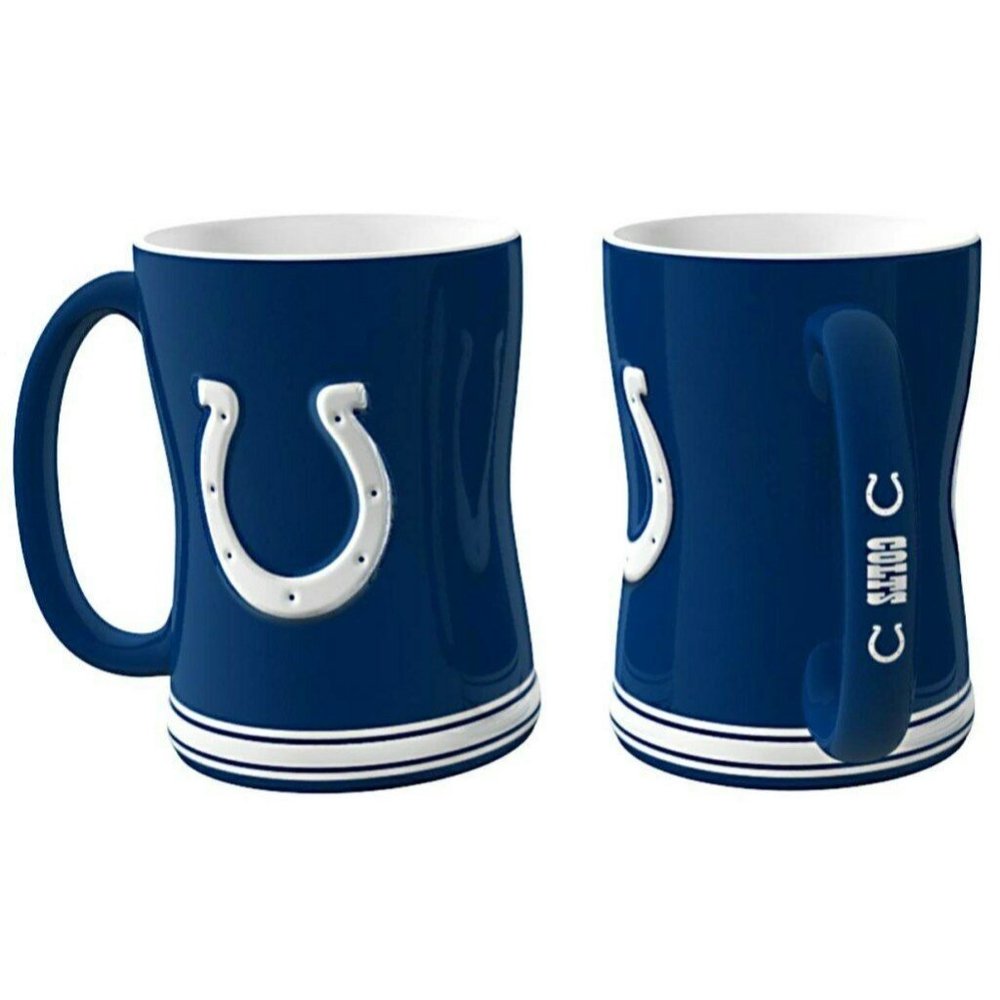 Indianapolis Colts 14oz Sculpted Relief Coffee Mug NFL